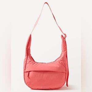 Athleta Small Crossbody Hobo Bag in Mimosa Pink
